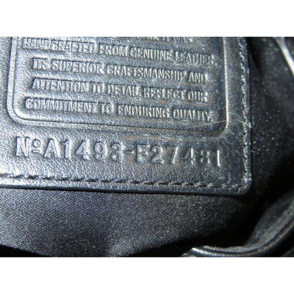 Coach Taylor Black Leather Marin Flap Magnetic Closure adjustable strap Satchel - Picture 9 of 9